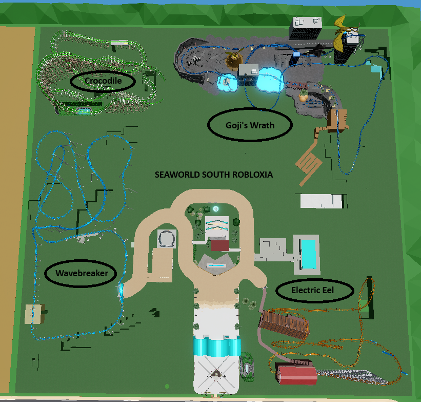 SeaWorld South Robloxia Park Map